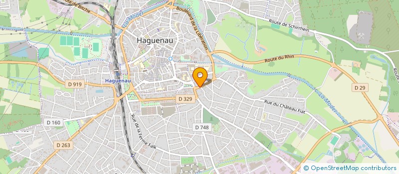 localisation de l'entreprise MONSIEUR HANS PETER LINSENMANN  HAGUENAU