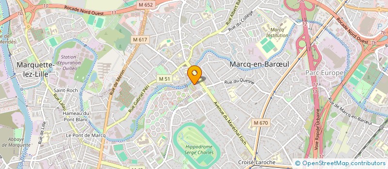 localisation de l'entreprise MONSIEUR HANS ROUSSET à MARCQ-EN-BARŒUL