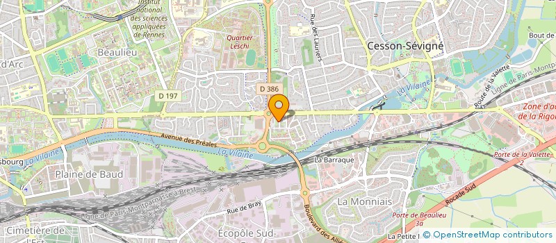 localisation de l'entreprise MONSIEUR HAO LIN  CESSON-SEVIGNE