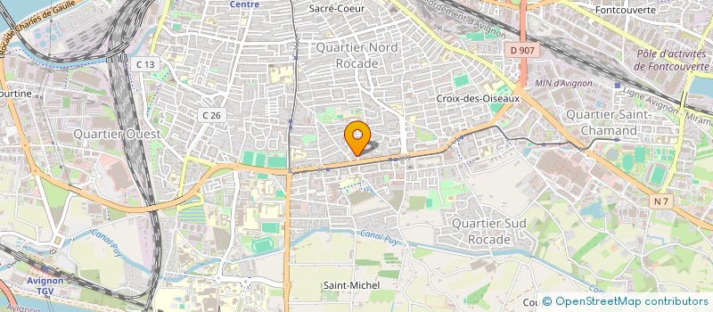 localisation de l'entreprise MONSIEUR HAOUARI BENTALEB  AVIGNON