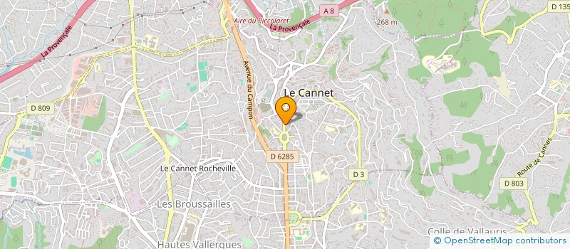 localisation de l'entreprise MONSIEUR HAOUARI HAMIDI à LE CANNET