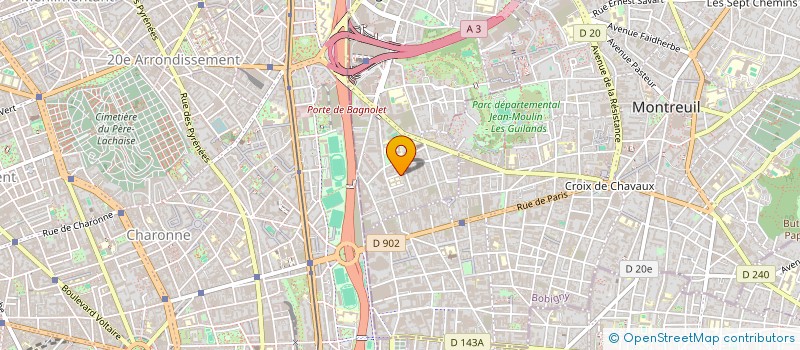 localisation de l'entreprise MONSIEUR HAOUSSOUBA DRAME à BAGNOLET