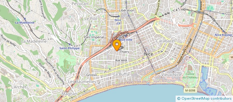 localisation de l'entreprise MONSIEUR HARALD BAAR à NICE