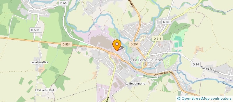 localisation de l'entreprise MONSIEUR HARIFF GOOLAM HOUSSEIN  LA FERTE-GAUCHER