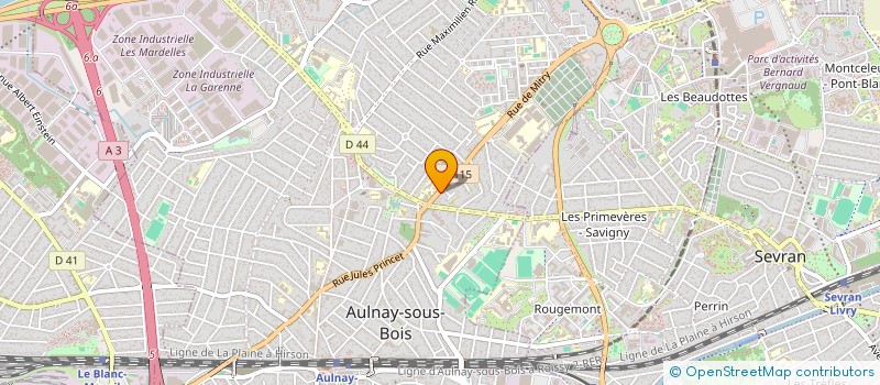 localisation de l'entreprise MONSIEUR HARIMBOLA RAJERIMAMBASOA  AULNAY-SOUS-BOIS