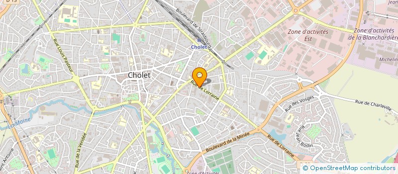localisation de l'entreprise MONSIEUR HARIS BLANC à CHOLET