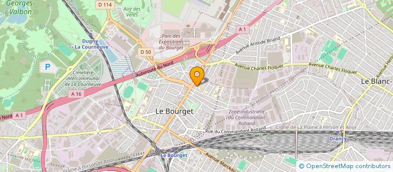 localisation de l'entreprise MONSIEUR HARIS JABBAR  LE BOURGET