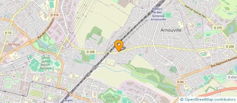 localisation de l'entreprise MONSIEUR HARIS JAHANGIR  ARNOUVILLE