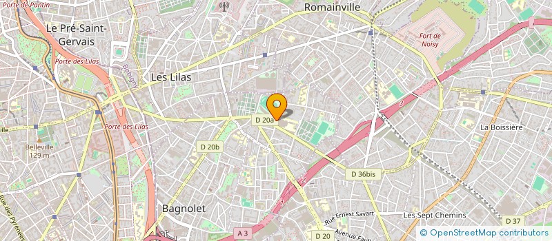 localisation de l'entreprise MONSIEUR HARIS PADIOU à BAGNOLET