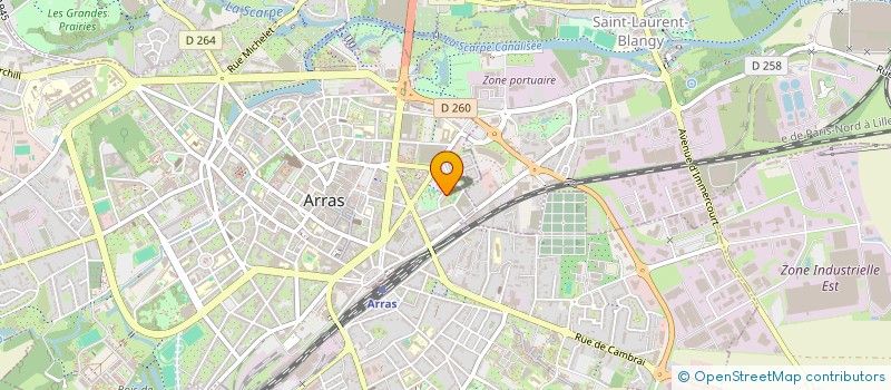 localisation de l'entreprise MONSIEUR HARISSON HOURIEZ à ARRAS