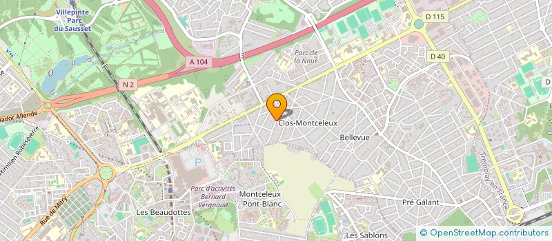 localisation de l'entreprise MONSIEUR HARITH MOHAMED  VILLEPINTE