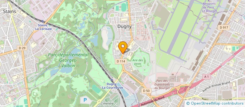 localisation de l'entreprise MONSIEUR HARNAULT KASSI  AUBERVILLIERS