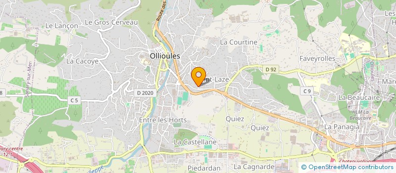 localisation de l'entreprise MONSIEUR HAROLD BENAZET à OLLIOULES