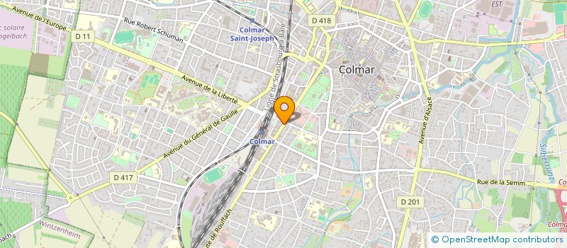 localisation de l'entreprise MONSIEUR HAROLD CHARPENTIER  COLMAR