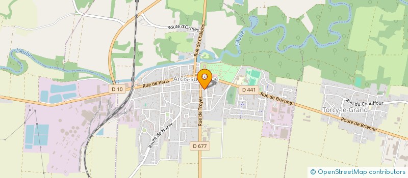 localisation de l'entreprise MONSIEUR HAROLD CHATUE TAGNE  ARCIS-SUR-AUBE