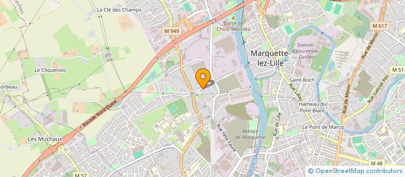 localisation de l'entreprise MONSIEUR HAROLD COURTEVILLE  MARQUETTE-LEZ-LILLE