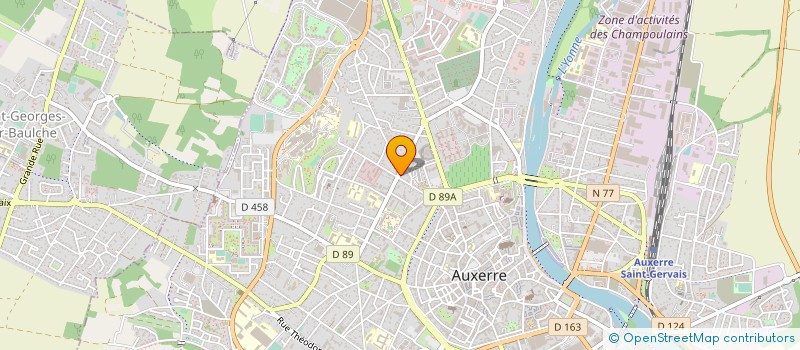 localisation de l'entreprise MONSIEUR HAROLD FORESTIER  AUXERRE