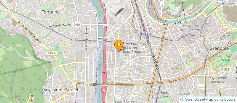 localisation de l'entreprise MONSIEUR HAROLD GALL à GRENOBLE