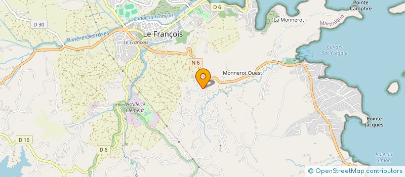 localisation de l'entreprise MONSIEUR HAROLD GOUJON à LE FRANCOIS