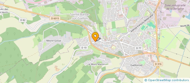 localisation de l'entreprise MONSIEUR HAROLD LEFEVRE  GAILLON