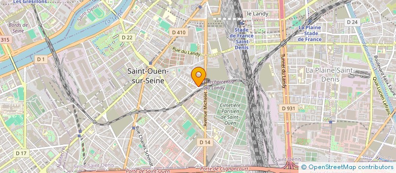 localisation de l'entreprise MONSIEUR HAROLD MOREAU à SAINT-OUEN-SUR-SEINE