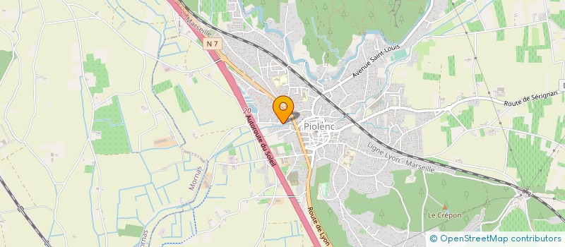 localisation de l'entreprise MONSIEUR HAROLD PALUSZEK  PIOLENC