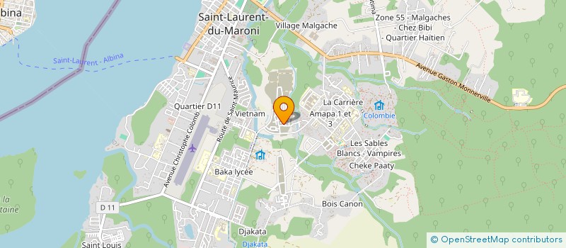 localisation de l'entreprise MONSIEUR HAROLD TISON à SAINT-LAURENT-DU-MARONI