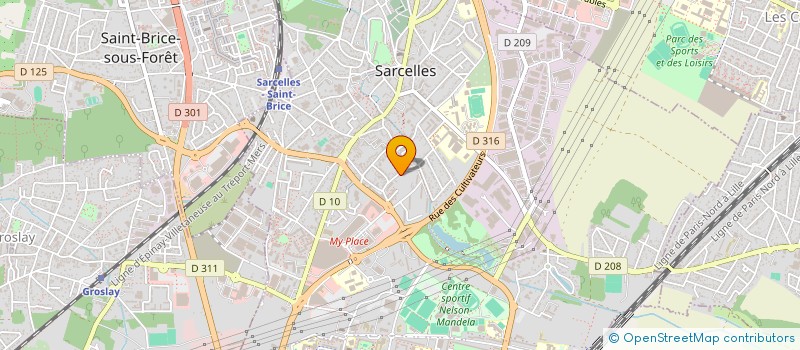 localisation de l'entreprise MONSIEUR HAROON KHAN  SARCELLES