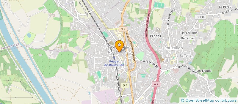 localisation de l'entreprise MONSIEUR HAROUN KOUIDRI  LE PEAGE-DE-ROUSSILLON