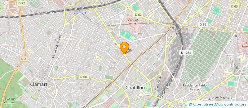 localisation de l'entreprise MONSIEUR HAROUNA BA  CHATILLON