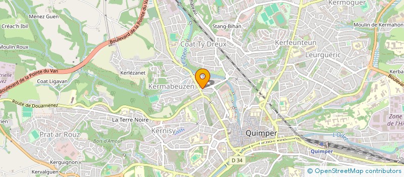 localisation de l'entreprise MONSIEUR HAROUNA BARRY  QUIMPER