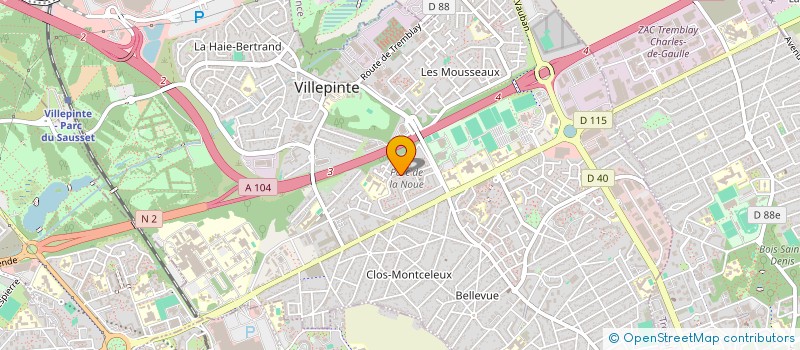 localisation de l'entreprise MONSIEUR HAROUNA DRAME à VILLEPINTE