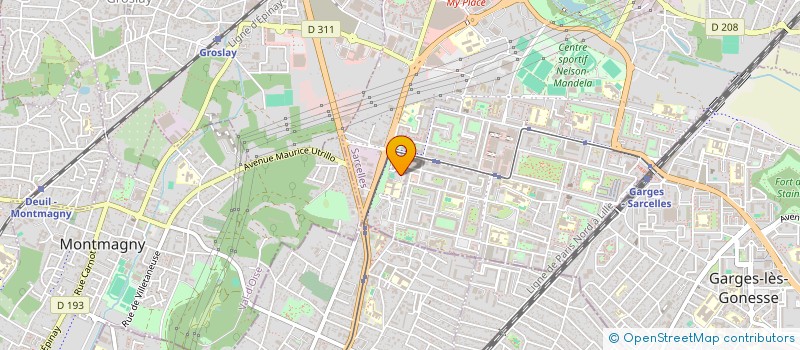 localisation de l'entreprise MONSIEUR HAROUNA NIANG  SARCELLES