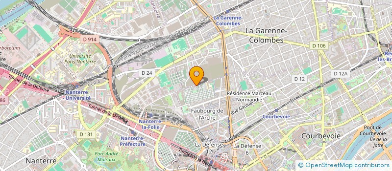 localisation de l'entreprise MONSIEUR HAROUNA SOKHONE CAMARA à COURBEVOIE