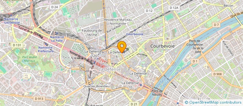 localisation de l'entreprise MONSIEUR HAROUNA THIAM  COURBEVOIE