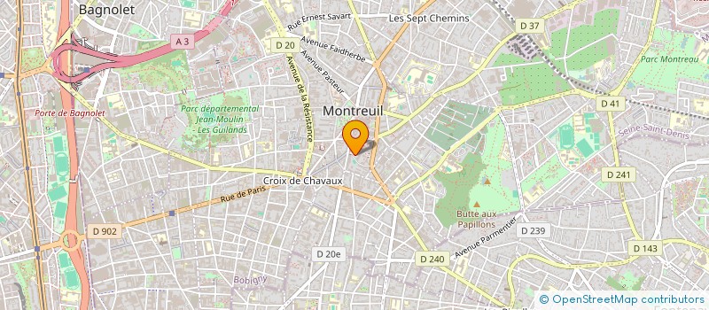 localisation de l'entreprise MONSIEUR HAROUNA TRAORE  MONTREUIL