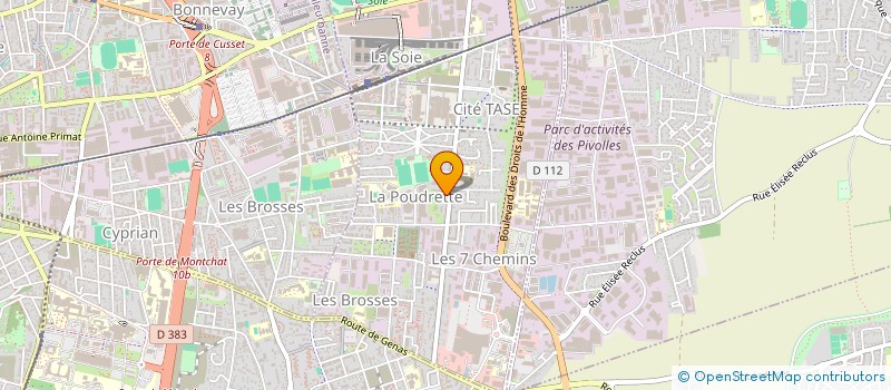 localisation de l'entreprise MONSIEUR HARRIS GAHROURI  VAULX-EN-VELIN