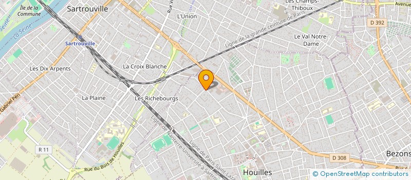 localisation de l'entreprise MONSIEUR HARRIS LAMINSI TCHASSEM  HOUILLES