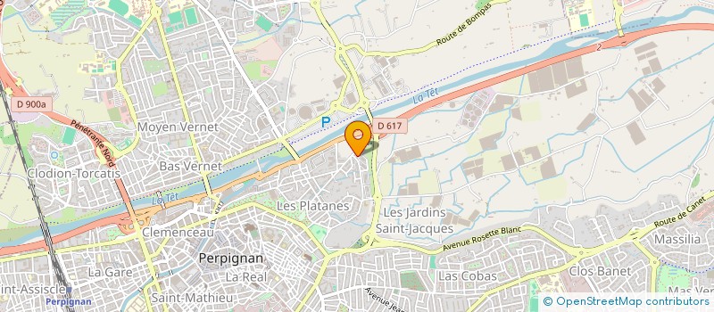 localisation de l'entreprise MONSIEUR HARRIS LUDWIG BOUDI à PERPIGNAN