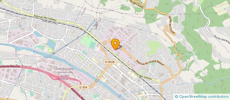 localisation de l'entreprise MONSIEUR HARRISON MARTINET  CLUSES