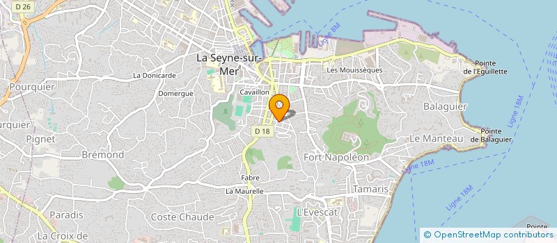 localisation de l'entreprise MONSIEUR HARRY BONNEAU à LA SEYNE-SUR-MER