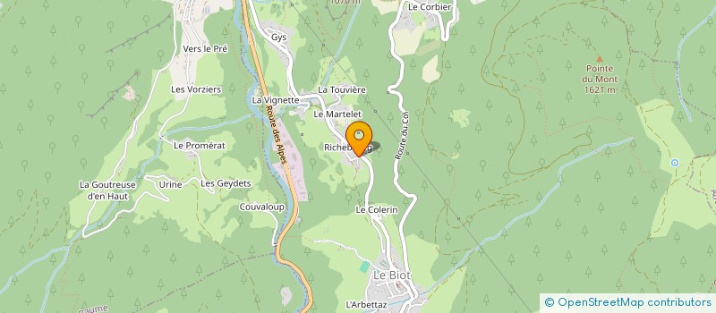 localisation de l'entreprise MONSIEUR HARRY COMPTON  LE BIOT