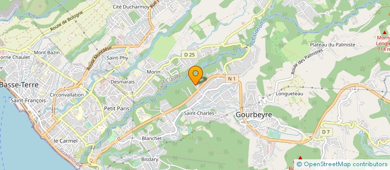 localisation de l'entreprise MONSIEUR HARRY ETELBERT  GOURBEYRE