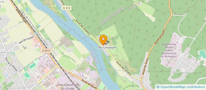 localisation de l'entreprise MONSIEUR HARRY FREDERICKS  VERNON