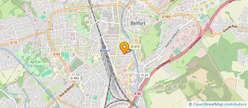 localisation de l'entreprise MONSIEUR HARRY GEORGES  BELFORT