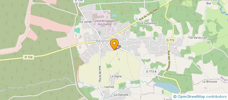 localisation de l'entreprise MONSIEUR HARRY HOARAU  BEIGNON