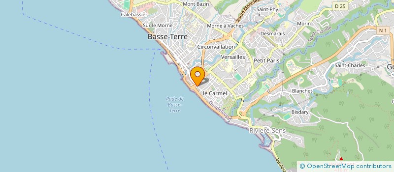 localisation de l'entreprise MONSIEUR HARRY LABRU à BASSE-TERRE