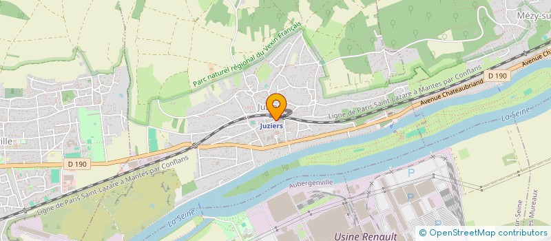 localisation de l'entreprise MONSIEUR HARRY MAHAUD  JUZIERS