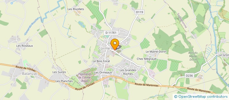 localisation de l'entreprise MONSIEUR HARRY PHILPS-SPICER  CORME-ROYAL