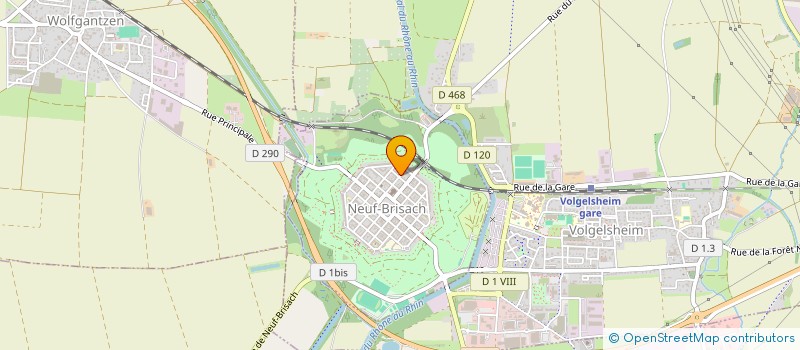 localisation de l'entreprise MONSIEUR HARTWIG BAECHLE à NEUF-BRISACH